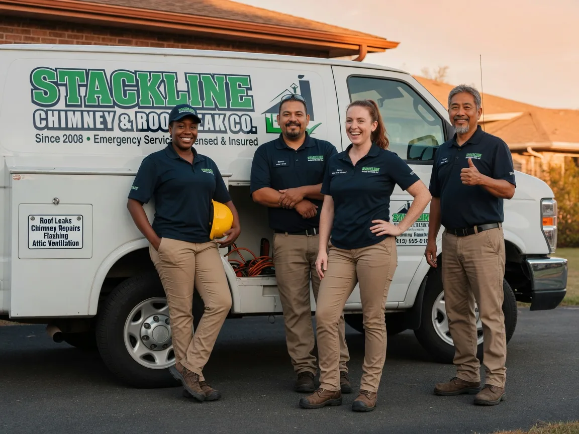 Chimney flashing repair company in Walker, KS